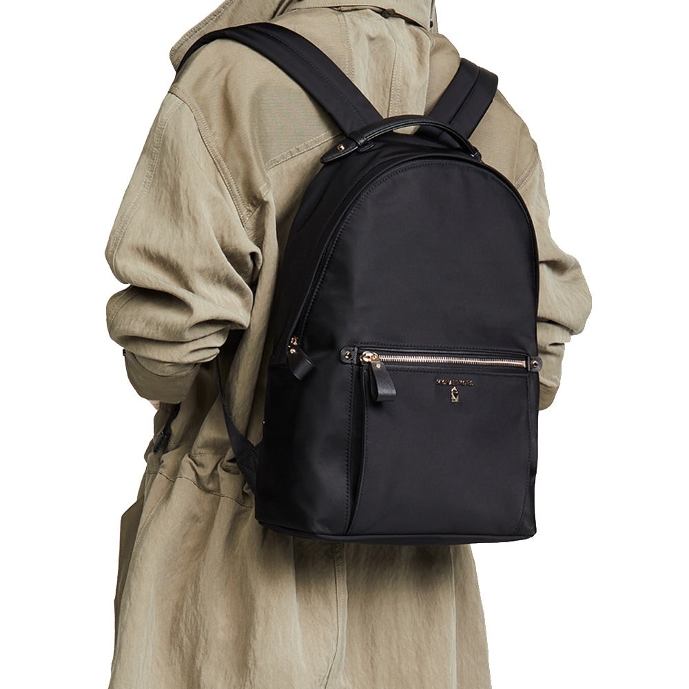 Michael Kors Kelsey Nylon Large Back Pack Bag- Black - Picture 2 of 11